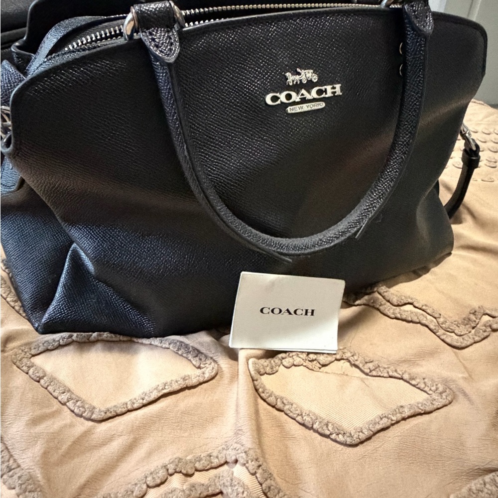 Coach Black Textured Shoulder Bag